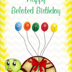 Printable Belated Birthday Cards