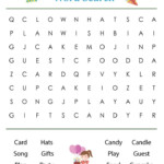 Printable Birthday Word Search Cool2bKids