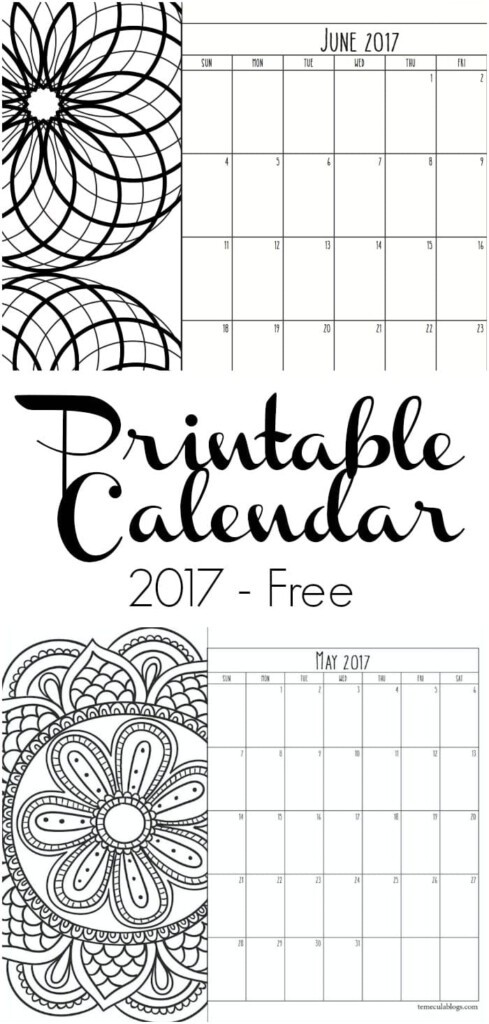 Printable Calendar Pages The Typical Mom