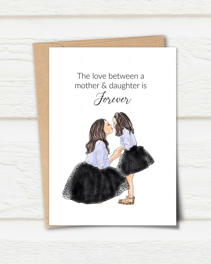 Printable Card The Love Between A Mother Daughter Is Etsy