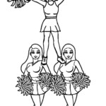 Printable Cheerleading Coloring Pages For Kids