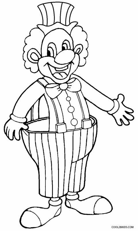 Printable Clown Coloring Pages For Kids Cool2bKids