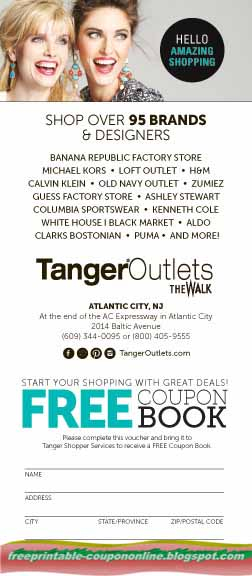 Printable Coupons 2019 Tanger Outlet Coupons