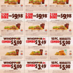 Printable Coupons Burger King Coupons Fast Food Coupons Free