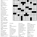 Printable Crossword Hard Printable Crossword Puzzles