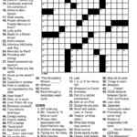 Printable Crossword Puzzles Free Printable Crossword Puzzles For Kids