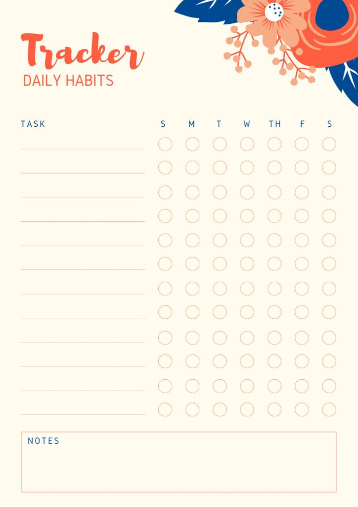 Printable Daily Goal Tracker Family Planner Calendar To Do List 