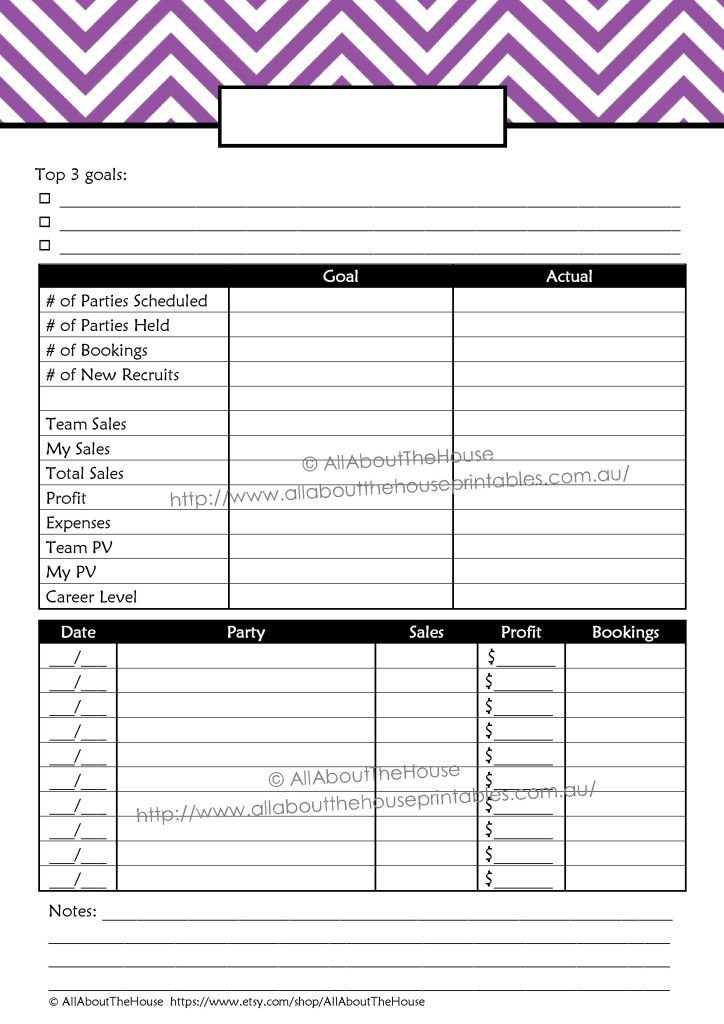 Printable Direct Sales Planner EDITABLE Direct Sales Planner Daily 