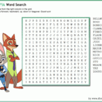 Printable Disney Word Search Games Disneyclips