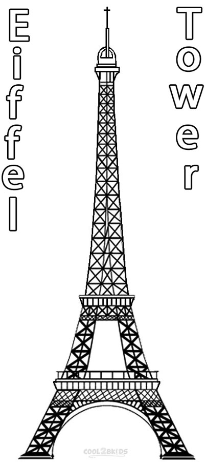 Printable Eiffel Tower Coloring Pages For Kids Cool2bKids