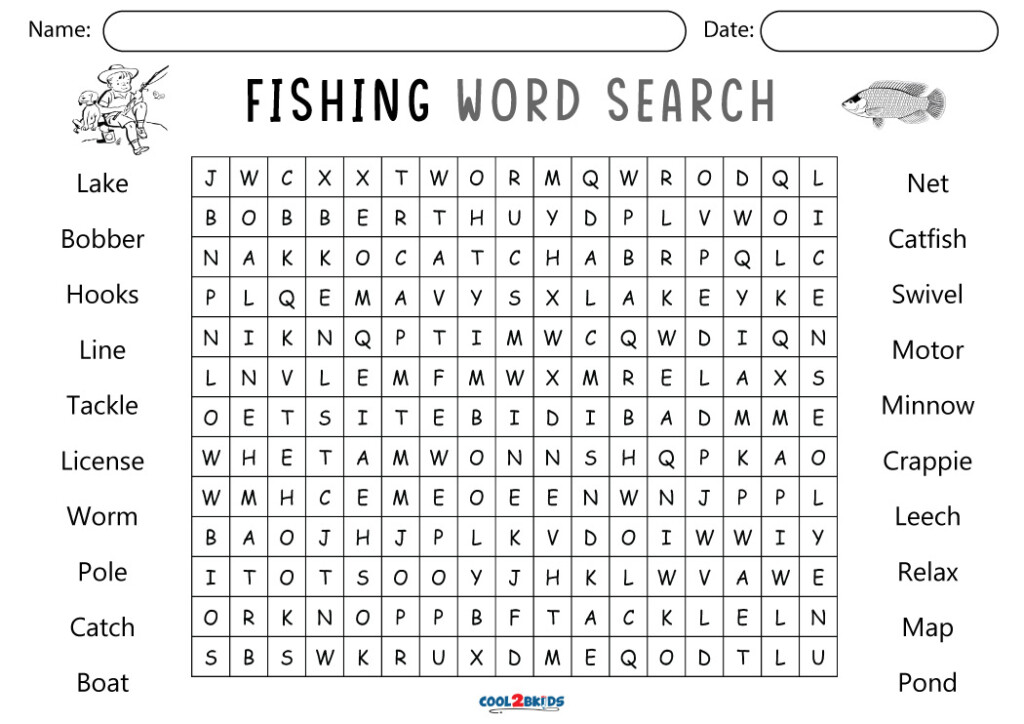 Printable Fish Word Search Cool2bKids