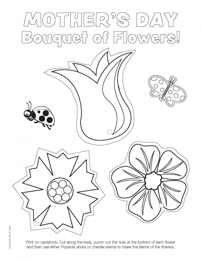 Printable Flowers Make A Bouquet Worksheets 99Worksheets