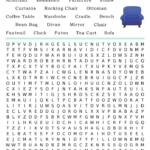 Printable Furniture Word Search Cool2bKids