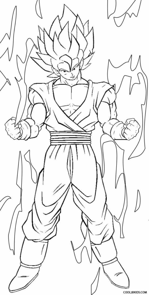 Printable Goku Coloring Pages For Kids