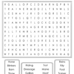 Printable Horse Word Search Cool2bKids