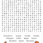 Printable Ice Cream Word Search Cool2bKids