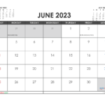 Printable June 2023 Calendar Free 12 Templates