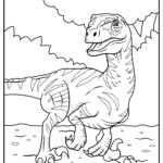 Printable Jurassic Park Coloring Pages Updated 2021