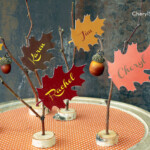 Printable Leaf Place Cards Fun Family Crafts