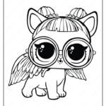 Printable lol doll surprise sugar pup coloring page