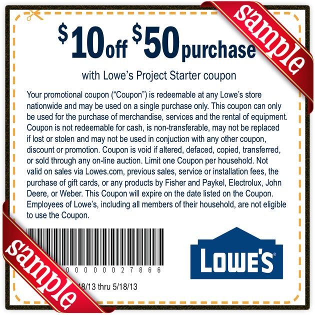 Printable Lowes Coupon 20 Off 10 Off Codes May 2020 Lowes Printable