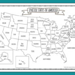 Printable Map Of The United States Mrs Merry