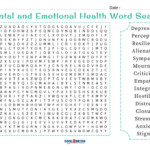 Printable Mental Health Word Search Cool2bKids