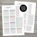 Printable Mini Habit Trackers Bullet Journal Tracker Habit Tracker