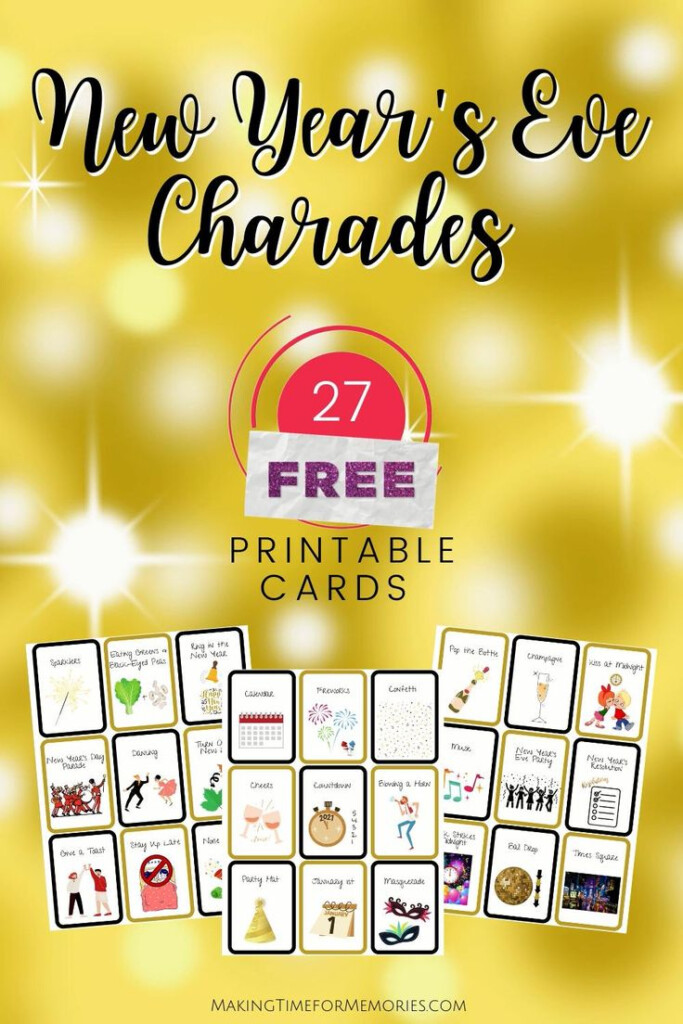 Printable New Year s Eve Charades Cards Video Charades For Kids 