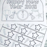 Printable New Years Party Hats For Kids To Color New Year s Eve Hats