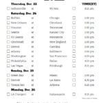 Printable NFL Week 16 Schedule Pick Em Pool 2022