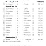 Printable NFL Week 6 Schedule Pick Em Pool 2022
