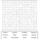 Printable Nutrition Word Search Cool2bKids