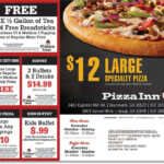 Printable Pizza Inn Buffet Coupons Latest Buffet Ideas