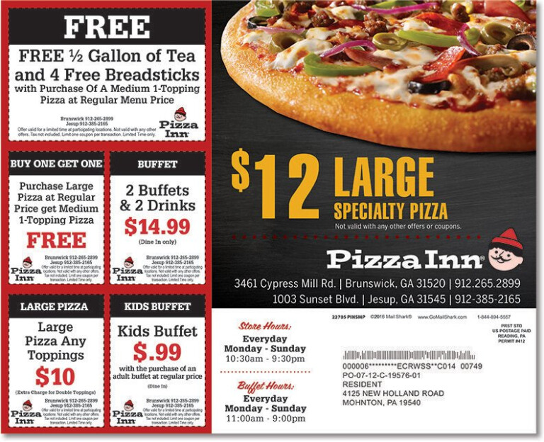 Printable Pizza Inn Buffet Coupons Latest Buffet Ideas FreePrintable.me