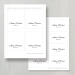 Printable Place Card Template INSTANT DOWNLOAD Calligraphy