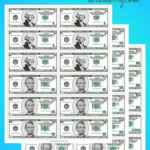 Printable Play Money For Kids Mrs Merry In 2021 Printable Play