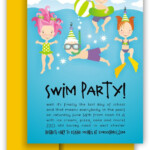 Printable Pool Party Invitations Free Kids