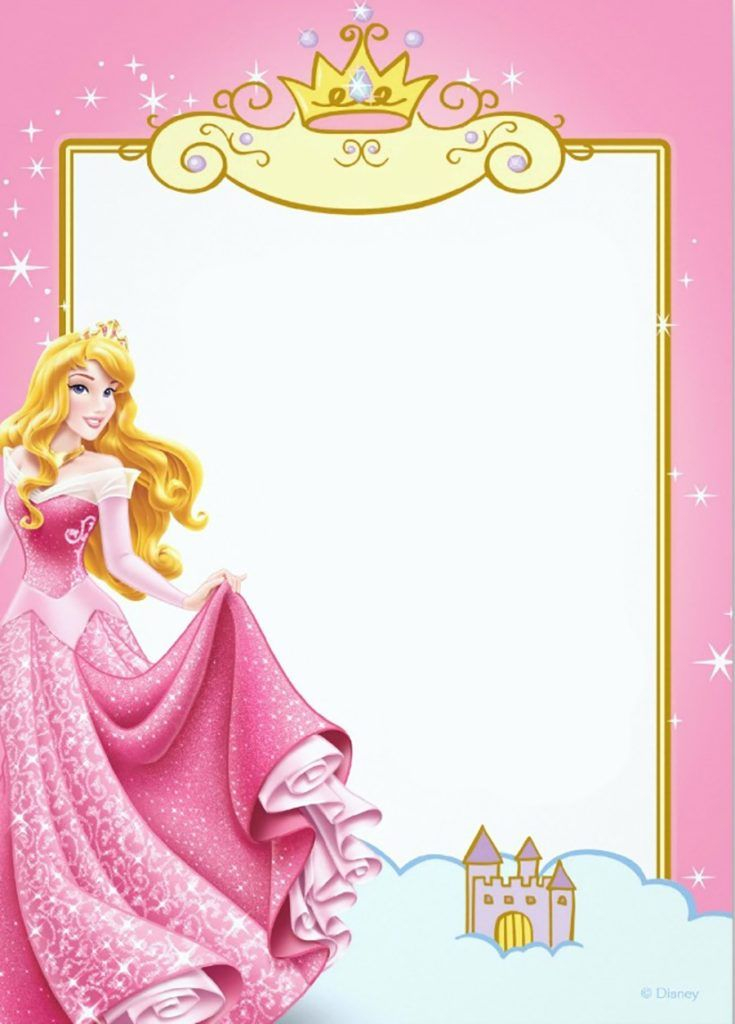 Printable Princess Invitation Card Invitaciones Para Fiesta De