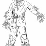 Printable Scarecrow Coloring Pages For Kids