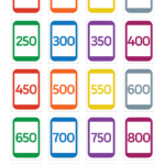 Printable Skip Counting By 50 Flash Cards