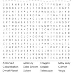 Printable Space Word Search Cool2bKids