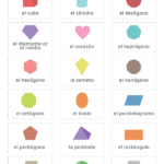 Printable Spanish Shapes Flash Cards