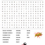 Printable Superhero Word Search Cool2bKids