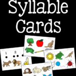 Printable Syllable Cards For Literacy Activities