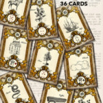 Printable Tarot Cards Mlle Lenormand Full Set Complete Diy