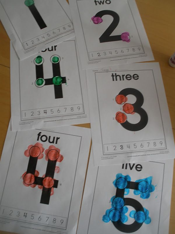 Printable TouchMath Number Cards Touch Math Touch Point Math Touch 