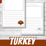 Printable Turkey Writing Paper Thanksgiving Pages Nurtured Neurons