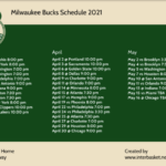 Printable Updated Milwaukee Bucks Schedule TV Schedule For 2021 NBA