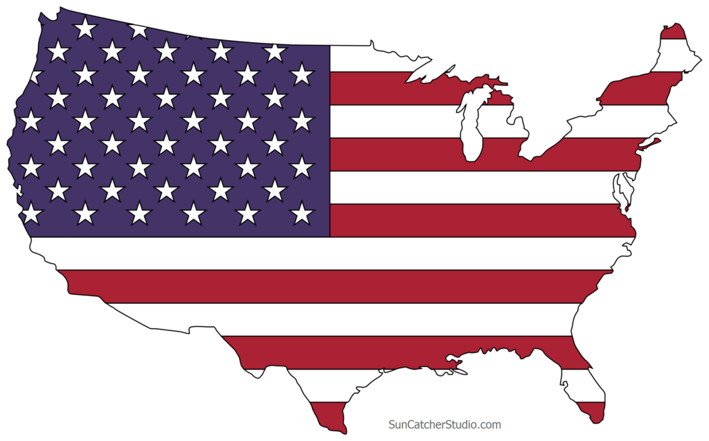 Printable US Maps With States Outlines Of America United States 